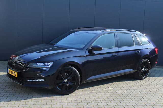 Skoda SUPERB Combi 1.5 TSI ACT Sportline Business | incl. 12 maanden garantie | Panoramadak | Trekhaak wegklapbaar | Stoelverwarming V+A | Adaptieve cruise control | Virtual cockpit | Skoda Crystal Lighting LED | Elektrische kofferklep | Alcantara interieur delen | Be