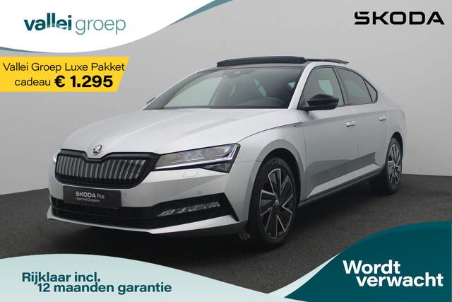 Skoda SUPERB 1.4 TSI 218 pk DSG iV PHEV Sportline Business Skoda Superb 1.4 TSI 218PK DSG iV PHEV Sportline Business | Pano | Matrix LED | Elektr. voorstoelen met geheugen | 360 camera | Navi | Keyless | ACC | 18 inch