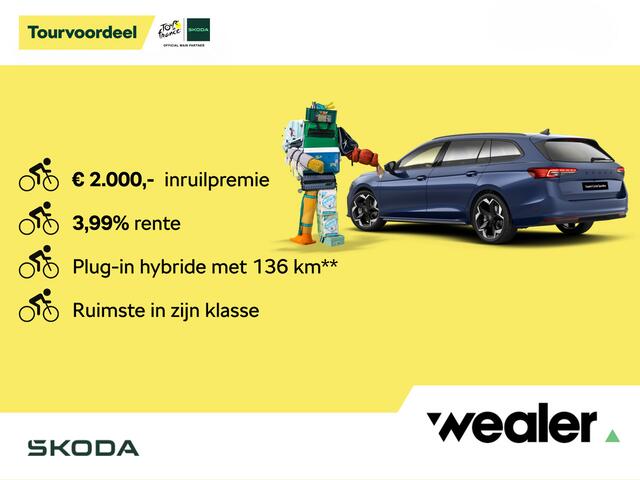 Skoda SUPERB combi Sportline Business 1.5 TSI PHEV 204 PK DSG Automaat | Panorama dak | 19" lichtmetalen velgen | Trekhaak |