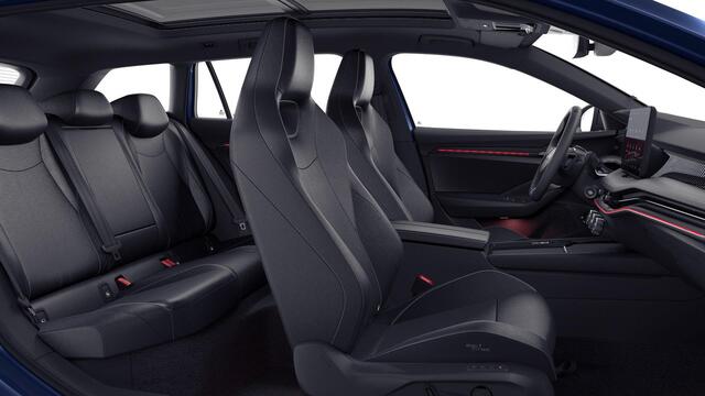 Skoda SUPERB Combi Sportline Business PHEV 1.5 TSI 204 pk 6 versn. DSG | Dynamic chassis control| Panoramadak | Lederen bekleding | Lichtmetalen velgen 19 inch | Travel assist plus | Canton soundsystem