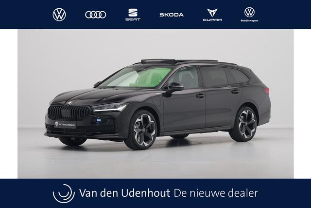 Skoda SUPERB Combi 1.5 TSI iV 204 6DSG Sportline Business Automaat | Mechanisch wegklapbare trekhaak | Multifunctioneel verwarmbaar 3 spaaks sportstuur incl. peddels voor recuperatie en HOD (hands off detectie)