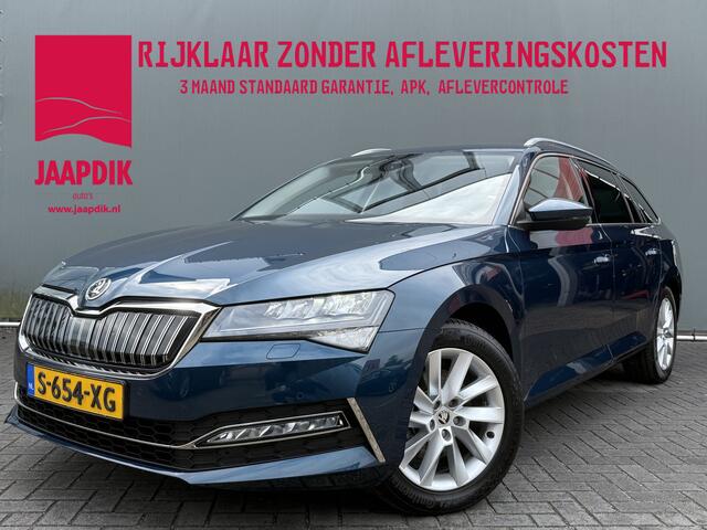 Skoda SUPERB Combi BWJ 2023 1.4 TSI iV 157 PK Business Edition Plus TREKHAAK / APPLE CARPLAY / ANDROID AUTO / NAVI / CLIMA / ADAPTIVE CRUISE / ELEKTRISCHE STOEL / STOELVERW. / STUURVERW. / HALF LEDER / DAB / CAMERA / KEYLESS / LMV / PDC