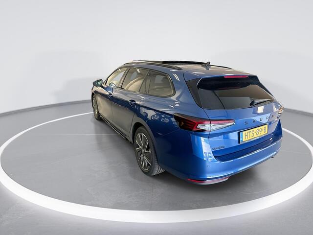 Skoda SUPERB Combi 1.5 TSI 204pk DSG PHEV Sportline Business · Panoramadak · Camera · Elek. Trekhaak · Massage · Elek.Voorstoel · 18'' Inch · Garantie t/m 01-07-2029 of 100.000km