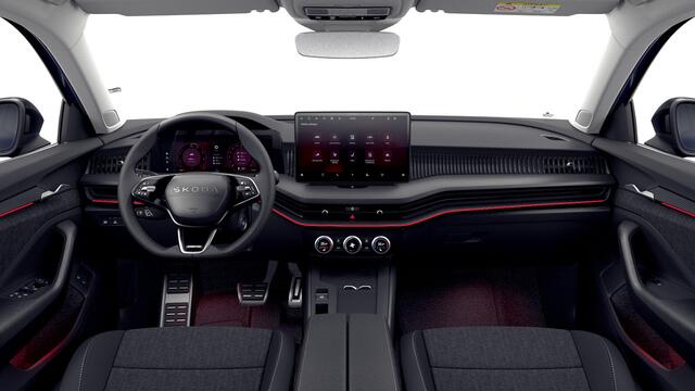 Skoda SUPERB Combi 1.5 TSI iV 204 6DSG Sportline Business Automaat | Mechanisch wegklapbare trekhaak | Multifunctioneel verwarmbaar 3 spaaks sportstuur incl. peddels voor recuperatie en HOD (hands off detectie)