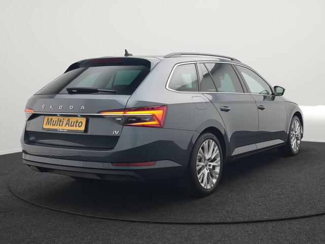 Skoda SUPERB Combi 1.4 TSI iV Business Edition Plug In Hybrid 218pk Dealer O.H PHEV | Trekhaak Af Fabriek | Adaptive Cruise | Apple Carplay | Sportstoelen Verwarmd | Virtual | Keyless | Navigatie | DAB |