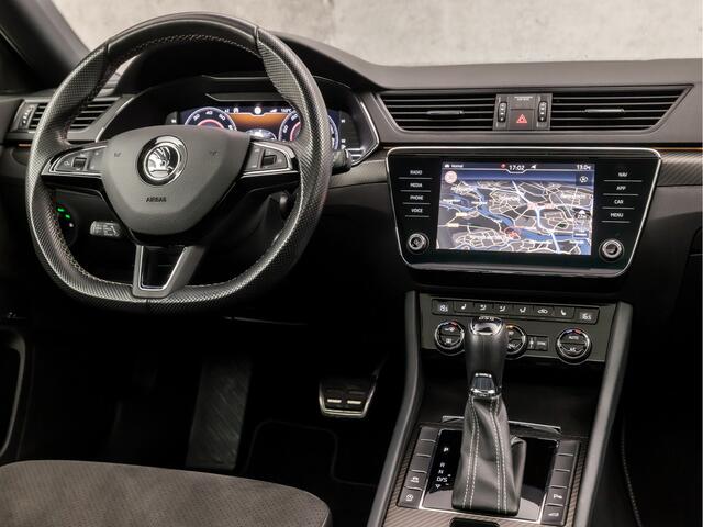 Skoda SUPERB Combi 1.5 TSI Sportline 150Pk Automaat (PANORAMADAK, VIRTUAL COCKPIT, APPLE CARPLAY, LEDER/ALCANTARA, MEMORY SEATS, STOELVERWARMING VOOR/ACHTER, CANTON AUDIO, CAMERA, ZWART HEMEL, SFEERVERLICHTING, NIEUWSTAAT)
