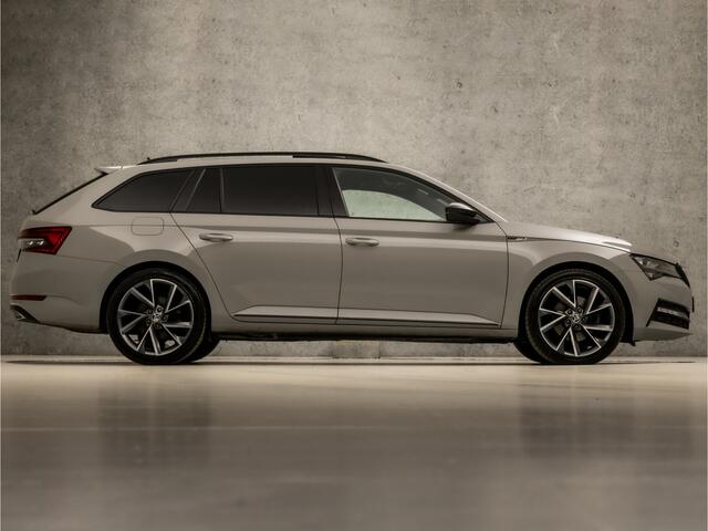 Skoda SUPERB Combi 1.4 TSI iV Sportline 218Pk Automaat (PANORAMADAK, VIRTUAL COCKPIT, APPLE CARPLAY, LEDER/ALCANTARA, MEMORY SEATS, KEYLESS, 360 CAMERA, ADAPTIVE CRUISE, SFEERVERLICHTING, NIEUWE APK, NIEUWSTAAT)