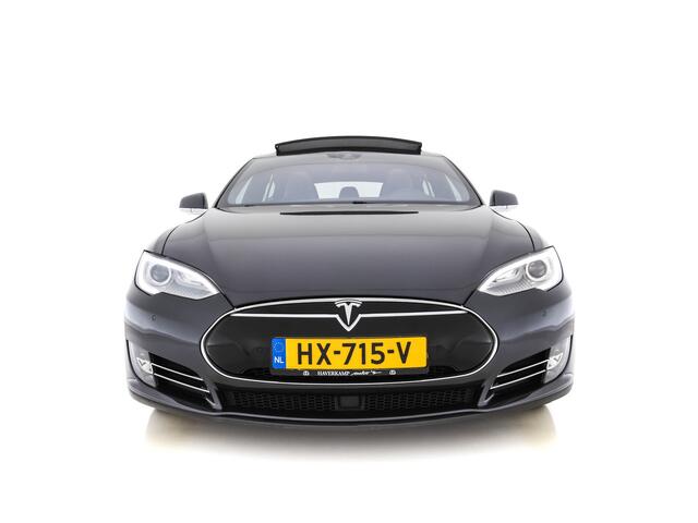 Tesla MODEL S P85D Performance-Pack AWD [ 3-Fase ] (INCL-BTW) *PANO | NAPPA-VOLLEDER | AUTO-PILOT | AIR-SUSPENSION | KEYLESS | CAMERA | FULL-LED | ADAPTIVE-CRUISE | VIRTUAL-COCKPIT | SPORT-SEATS | 19"ALU*