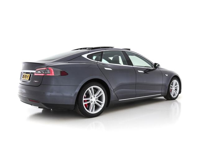 Tesla MODEL S P85D Performance-Pack AWD [ 3-Fase ] (INCL-BTW) *PANO | NAPPA-VOLLEDER | AUTO-PILOT | AIR-SUSPENSION | KEYLESS | CAMERA | FULL-LED | ADAPTIVE-CRUISE | VIRTUAL-COCKPIT | SPORT-SEATS | 19"ALU*