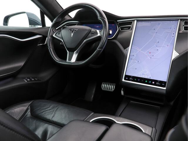 Tesla MODEL S P85D Performance-Pack AWD [ 3-Fase ] (INCL-BTW) *PANO | NAPPA-VOLLEDER | AUTO-PILOT | AIR-SUSPENSION | KEYLESS | CAMERA | FULL-LED | ADAPTIVE-CRUISE | VIRTUAL-COCKPIT | SPORT-SEATS | 19"ALU*