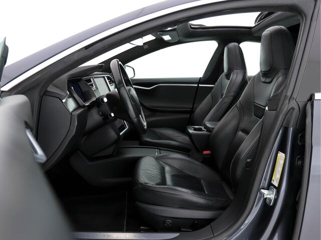 Tesla MODEL S P85D Performance-Pack AWD [ 3-Fase ] (INCL-BTW) *PANO | NAPPA-VOLLEDER | AUTO-PILOT | AIR-SUSPENSION | KEYLESS | CAMERA | FULL-LED | ADAPTIVE-CRUISE | VIRTUAL-COCKPIT | SPORT-SEATS | 19"ALU*