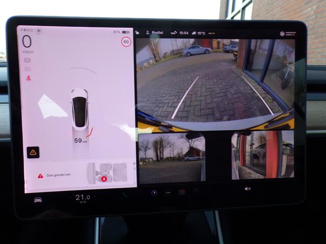 Tesla Model 3 Standard RWD Plus 60 kWh Trekhaak Full self driving Panoramadak Parelmoer