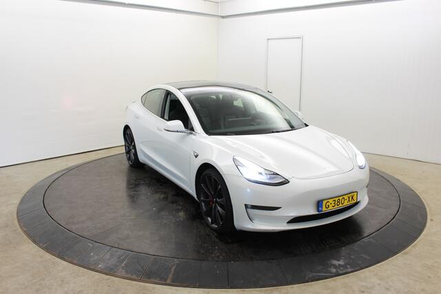 Tesla Model 3 Performance AWD 75 kWh 464PK 20 inch Autopilot FSD Comp Leder Camera Panodak