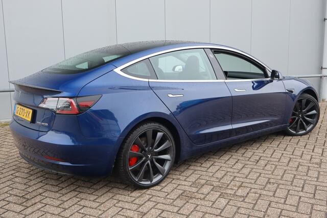 Tesla Model 3 Performance AWD75kWh I Geen Import I Achteruitrijcamera I Zwart