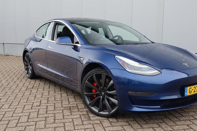 Tesla Model 3 Performance AWD75kWh I Geen Import I Achteruitrijcamera I Zwart