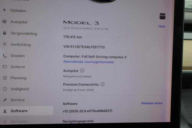 Tesla Model 3 Standard RWD Plus 60 kWh SOH 85%, Autopilot, 360 Camera, Lederen bekleding, Panoramadak