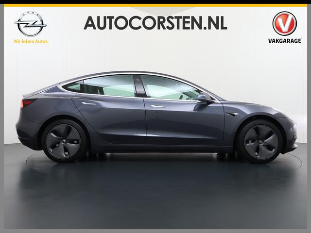 Tesla Model 3 RWD SR+ 60kWh 325PK SOH 88% Trekhaak 1.000KG Trekgewicht Lmv AutoPilot Leder PanoDak Adaptive-Cruise Lmv Camera's Elektr.-Stuur+Stoelen+Spiegels+Geheugen+Easy-Entry+Verwarmde stoelen Park assistent PDC WIFI Lane-Assist Speed-Assist Navi LED ACC DAB Voorve