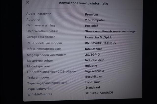 Tesla Model X 75D Base 7p. SOH 91,6%, 7 Persoons, Cruise control, Autopilot, Climate control, CCS adapter