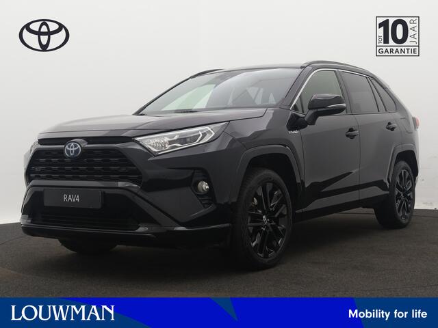 Toyota RAV4 2.5 Hybrid Black Edition | Navigatie | JBL | 19 inch LM Velgen | Stoelverwarming | Elektrisch verstelbare bestuurdersstoel en achterklep |