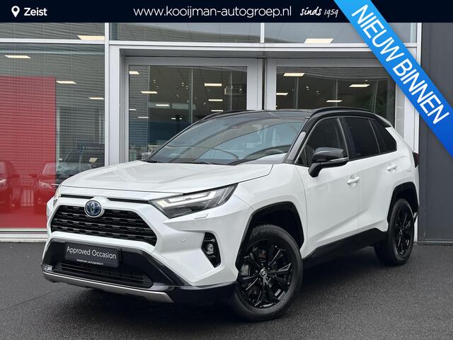 Toyota RAV4 2.5 Hybrid AWD Bi-Tone Apple Carplay/Android Auto navigatie, Stoelverwarming, Achteruitrij camera, Adaptieve cruise control, Kunstlederen/alcantara bekleding, Keyless