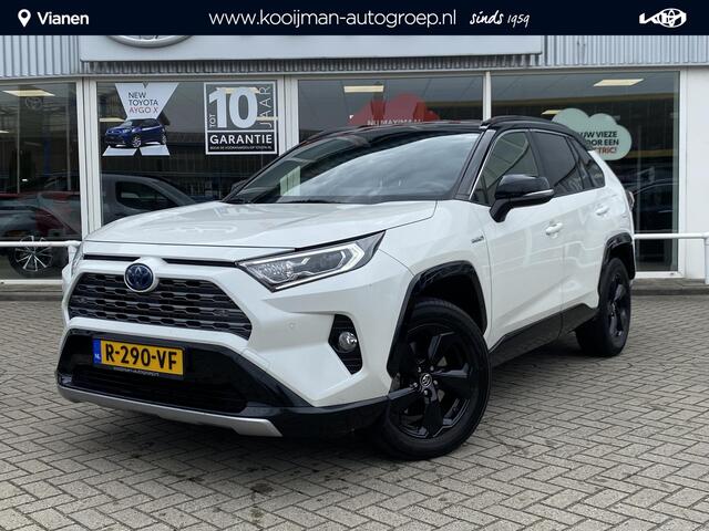 Toyota RAV4 2.5 Hybrid Style Bi Tone zwart dak ,Lage km stand! ,Incl. Bearlock ,Stoelverwarming ,Leder/Alcantara interieur ,Keyless ,Elek. bedienbare achterklep ,Adaptive cruise control