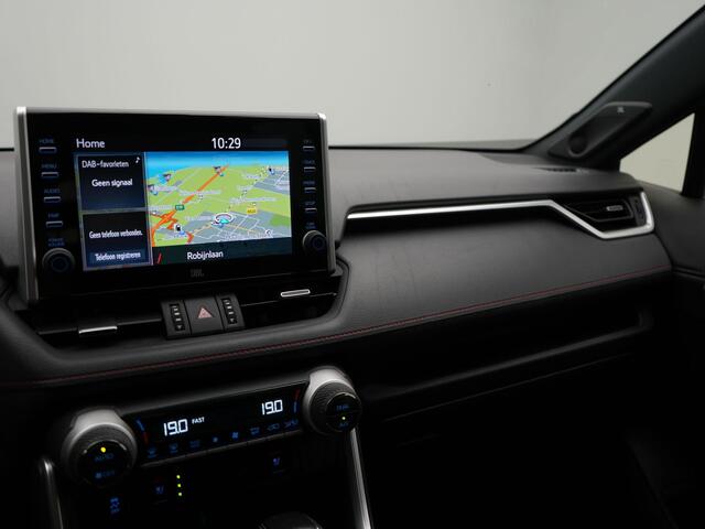 Toyota RAV4 2.5 Plug-in Hybrid AWD Bi-Tone Plus 1500kg trekgewicht | Stoelventilatie! | Stoelverwarming Voor+Achter | Parkeersensoren | JBL | APK 11-2027 |
