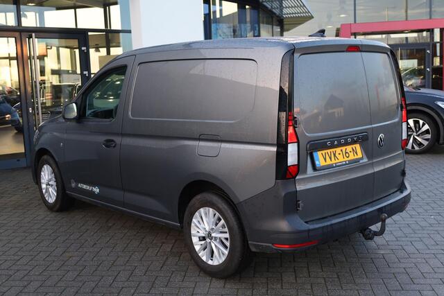 Volkswagen CADDY Cargo 2.0 TDI Exclusive 16" LMV achteruitrijcamera ergo stoel lat om lat navigatie multifunctioneel stuurwiel cruise control dichte achterdeuren laadvloer trekhaak