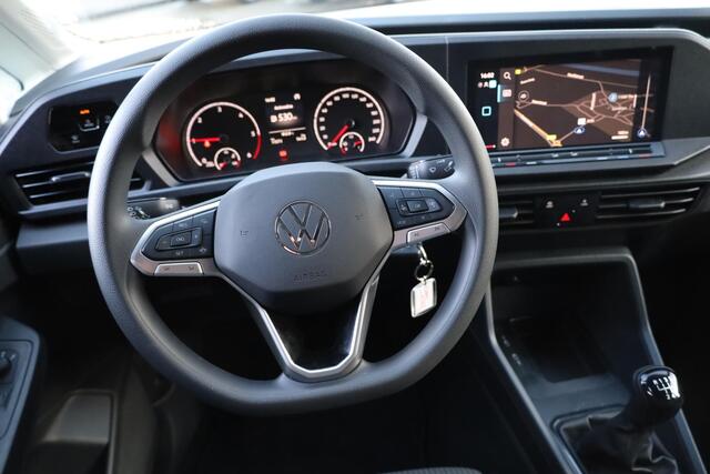 Volkswagen CADDY Cargo 2.0 TDI Exclusive 16" LMV achteruitrijcamera ergo stoel lat om lat navigatie multifunctioneel stuurwiel cruise control dichte achterdeuren laadvloer trekhaak