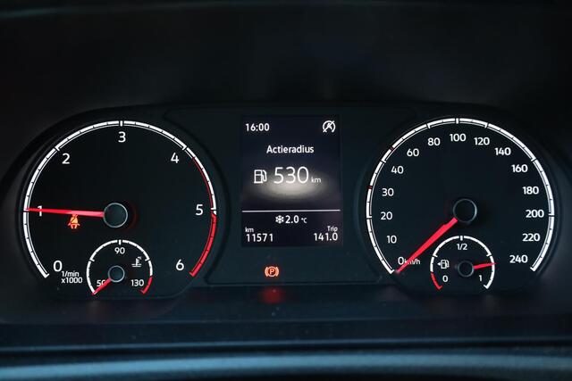 Volkswagen CADDY Cargo 2.0 TDI Exclusive 16" LMV achteruitrijcamera ergo stoel lat om lat navigatie multifunctioneel stuurwiel cruise control dichte achterdeuren laadvloer trekhaak