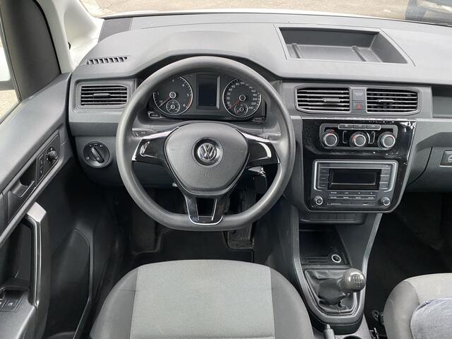 Volkswagen CADDY 1.6 TDI L1H1 Trendline K-EDITION, EURO 5, AIRCO, SCHUIFDEUR RECHTS, ELEK-RAMEN, BLUETOOTH-RADIO-USB-AUX-SD, AIRBAGS, CENT-VERGRENDELING, DAKDRAGERS, LM-VELGEN, TREKHAAK, APK TOT 25-06-26