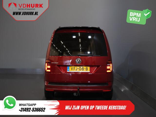 Volkswagen CADDY 2.0 TDI 100 pk C-Edition DSG Aut. BPM VRIJ! Bi-Xenon/ Adapt. Cruise/ Leder/ Climate/ Carplay/ Stoelverw./ Roofrails/ Sidesteps/ Trekhaak