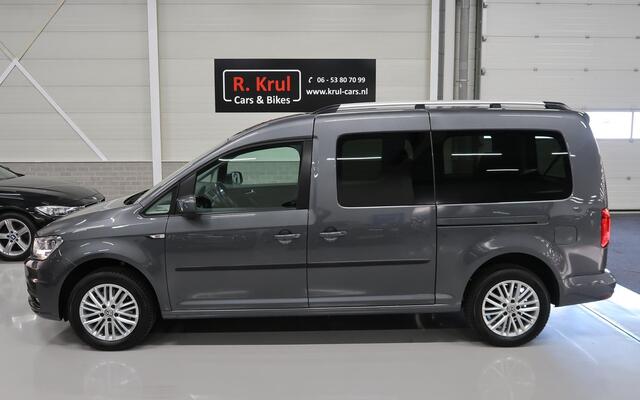 Volkswagen CADDY MAXI 1.4 TSI DSG Automaat 7 persoons ACC ECC App connect Cruise Control Airco Navigatie Multifunctioneel stuur Extra getint glas Sportvelgen Dealer onderhouden Nieuwstaat