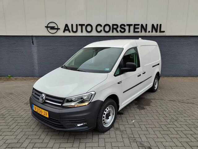 Volkswagen CADDY MAXI AUT-6 1.4 TGI CNG EcoFuel Apple Carplay Android Auto Navi Airco Verwarmbare voorruit Cruise Controle Pdc Comfortline 2X Schuifdeur Betonplex Vloer Wandbetimmering Regen-Lichtsensor Executive Plus Pakket Bluetooth Compressed Natural Gas Brandstof Euro 6 Ze