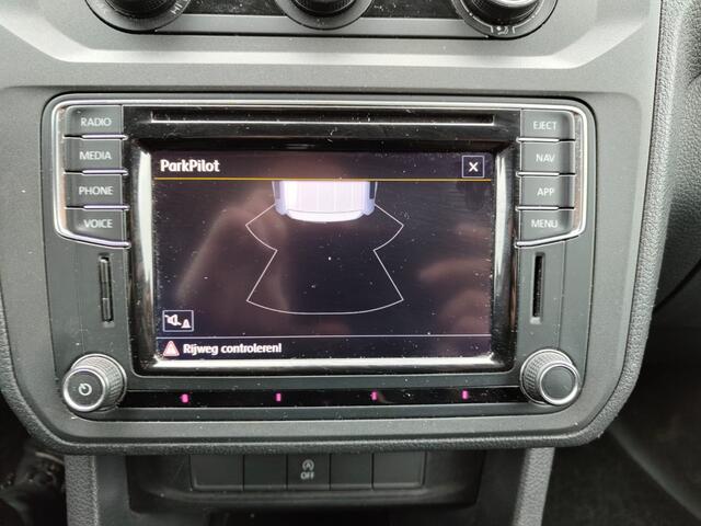 Volkswagen CADDY MAXI AUT-6 1.4 TGI CNG EcoFuel Apple Carplay Android Auto Navi Airco Verwarmbare voorruit Cruise Controle Pdc Comfortline 2X Schuifdeur Betonplex Vloer Wandbetimmering Regen-Lichtsensor Executive Plus Pakket Bluetooth Compressed Natural Gas Brandstof Euro 6 Ze