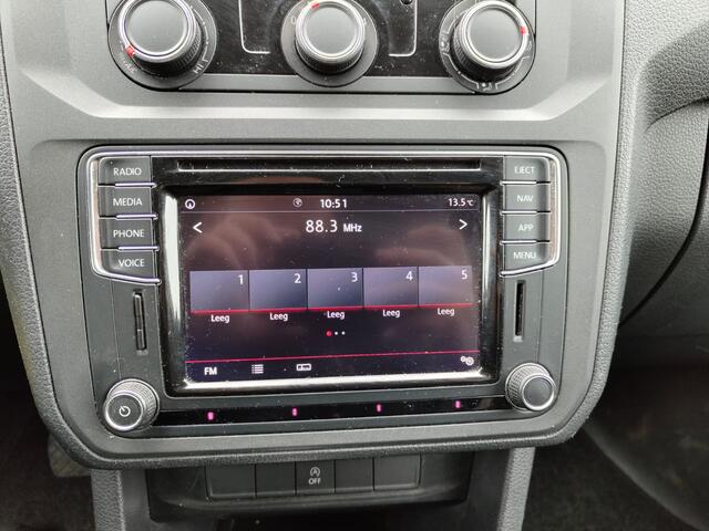 Volkswagen CADDY MAXI AUT-6 1.4 TGI CNG EcoFuel Apple Carplay Android Auto Navi Airco Verwarmbare voorruit Cruise Controle Pdc Comfortline 2X Schuifdeur Betonplex Vloer Wandbetimmering Regen-Lichtsensor Executive Plus Pakket Bluetooth Compressed Natural Gas Brandstof Euro 6 Ze