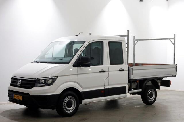 Volkswagen CRAFTER 35 2.0 TDI 140pk L3 D.C. Open laadbak Trekhaak 3000kg 11-2017