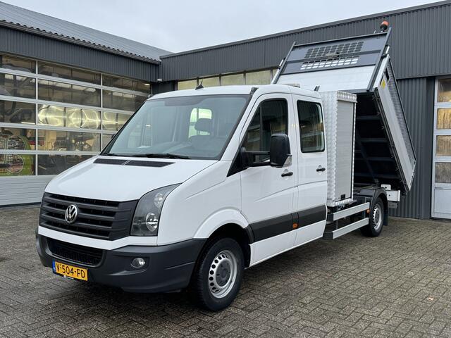 Volkswagen CRAFTER 2.0 TDI Maxi Kipper 3500kg trekgewicht Euro 6 Airco Cruise controle 6-Persoons Telefoonverbinding Gereedschapskist Kieper Open laadbak Pick-up Bpm vrij