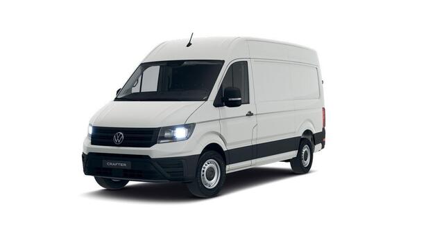 Volkswagen CRAFTER Bedrijfswagens Trendline L3H3 35 (140 pk) 103 kW pk 6 versn. Hand | Vierseizoensbanden | Trekhaak met vaste kogel (inclusief aanhangwagenstabilisator) | Middelhoog dak (h3) | Achteruitrijcamera (rear view) |