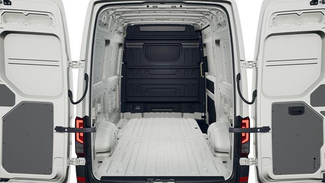 Volkswagen CRAFTER Bedrijfswagens Trendline L3H3 35 (140 pk) 103 kW pk 6 versn. Hand | Vierseizoensbanden | Trekhaak met vaste kogel (inclusief aanhangwagenstabilisator) | Middelhoog dak (h3) | Achteruitrijcamera (rear view) |