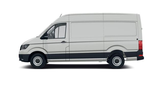 Volkswagen CRAFTER Bedrijfswagens Highline 35 2.0 TDI L3H3 140 pk 103 kW pk 6 versn | Volwaardig reservewiel (inclusief boordgereedschap en krik) | Trekhaak met vaste kogel (inclusief aanhangwagenstabilisator) | Stoelbekleding stof robuust "marathon" |