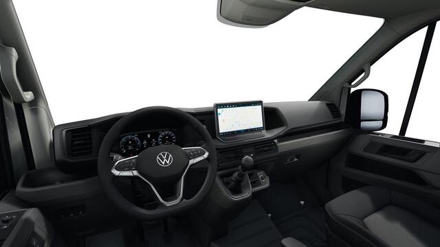 Volkswagen CRAFTER Bedrijfswagens Highline 35 2.0 TDI L3H3 140 pk 103 kW pk 6 versn | Volwaardig reservewiel (inclusief boordgereedschap en krik) | Trekhaak met vaste kogel (inclusief aanhangwagenstabilisator) | Stoelbekleding stof robuust "marathon" |