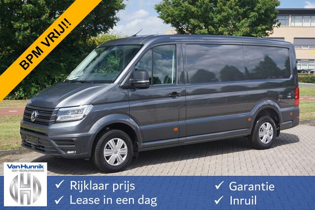Volkswagen CRAFTER 35 177PK L3H2 AUT Facelift BPM VRIJ!! 13" Navi, Cam, Gev. Stoel, Alarm, LED!! NR. C004*