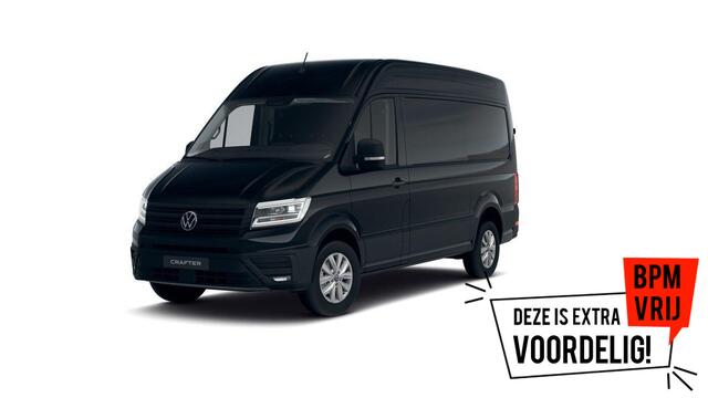 Volkswagen CRAFTER Bedrijfswagens Exclusive L3H3 2.0 TDI 130 kW 177 pk 8 versn. auto | BPM vrij | Diefstalalarm | Volwaardig reservewiel (inclusief boordgereedschap en krik) | Middelhoog dak (h3) |