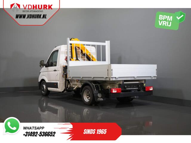 Volkswagen CRAFTER 50 165 pk Effer 352S Kraan/ Crane/ Kran/ Autokran/ PTO/ Open laadbak/ Dubbel Lucht