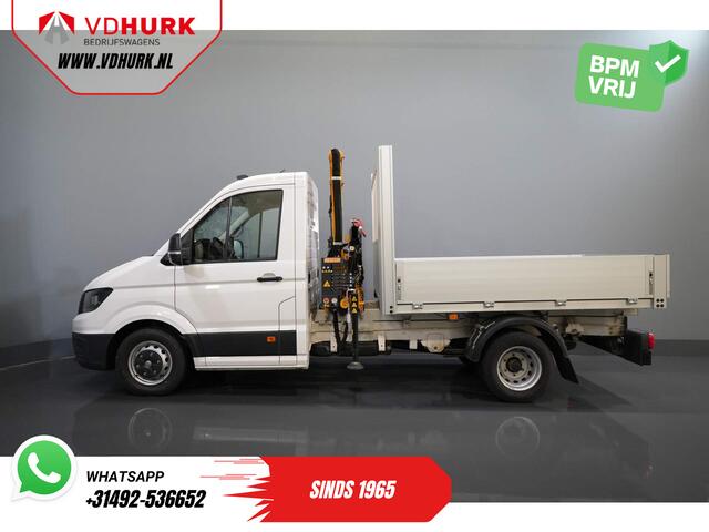 Volkswagen CRAFTER 50 165 pk Effer 352S Kraan/ Crane/ Kran/ Autokran/ PTO/ Open laadbak/ Dubbel Lucht