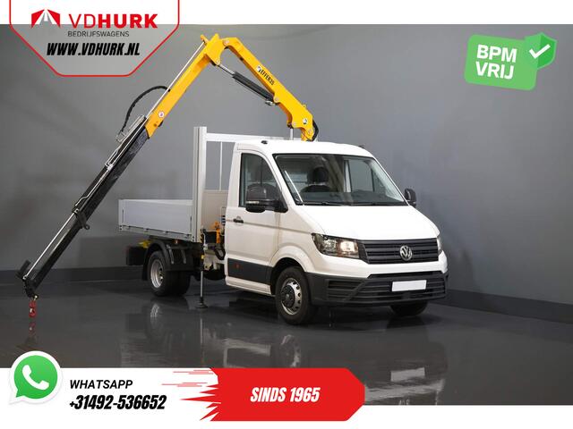 Volkswagen CRAFTER 50 165 pk Effer 352S Kraan/ Crane/ Kran/ Autokran/ PTO/ Open laadbak/ Dubbel Lucht