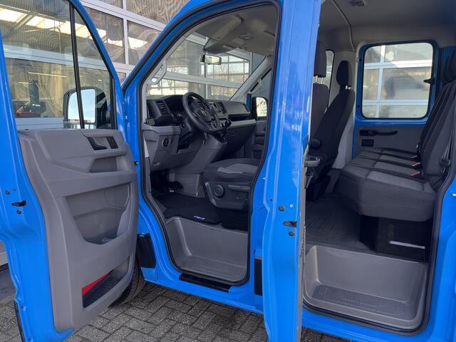Volkswagen CRAFTER 35 2.0 TDI DC Airco Cruise controle Euro 6 laadbak Voorruit verwarming 6-persoons Open laadbak Pick-up p-up Bakwagen 1e eigenaar