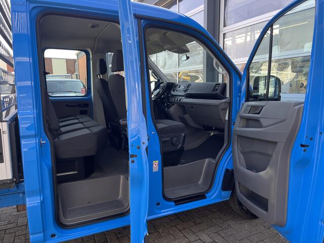 Volkswagen CRAFTER 35 2.0 TDI DC Airco Cruise controle Euro 6 laadbak Voorruit verwarming 6-persoons Open laadbak Pick-up p-up Bakwagen 1e eigenaar