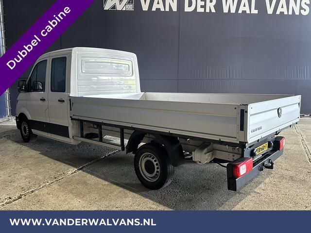 Volkswagen CRAFTER 2.0 TDI 141pk Pick up Open laadbak Dubbele Cabine Euro6 Airco | 7-Zits | Navigatie | 2800kg Trekhaak Apple Carplay, Android Auto, Cruisecontrol, Chauffeursstoel