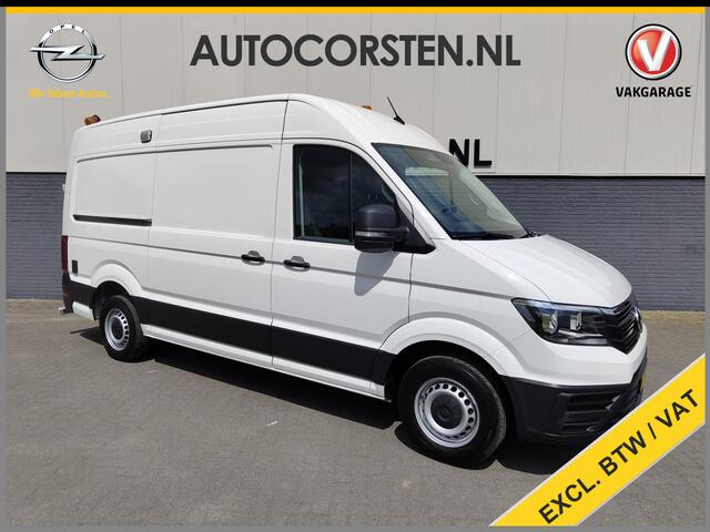 Volkswagen CRAFTER 30 2.0TDI L3H2 Airco Camera Navi Ingebouwd kantoor Bluetooth EURO6 Betonplex vloer Wandbekleding Schuifdeur Buro 2.500kg trekvermogen keurige bus!